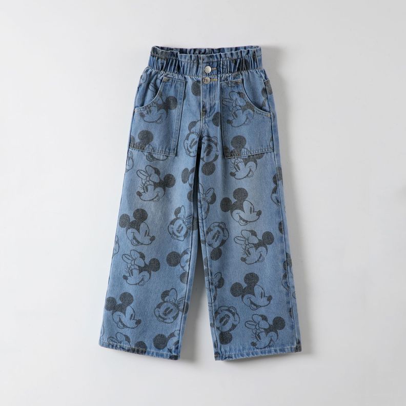 Jeans Niña Minnie Faces Azul Disney-4