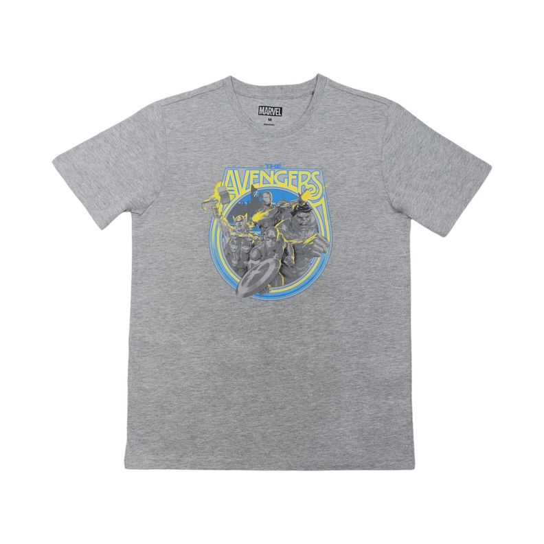 Polera Hombre Avengers Portal Gris Marvel-0