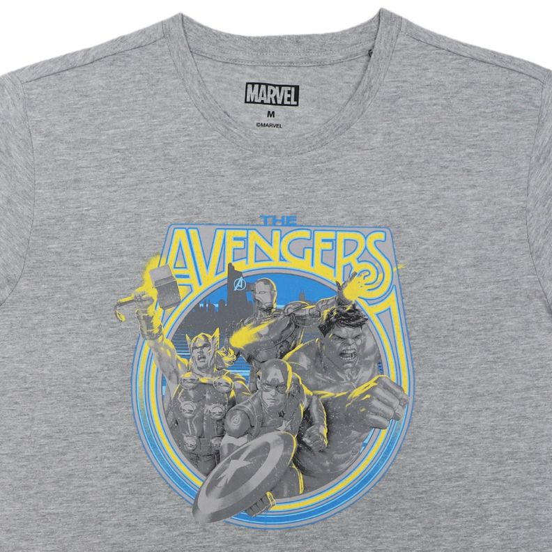 Polera Hombre Avengers Portal Gris Marvel-2