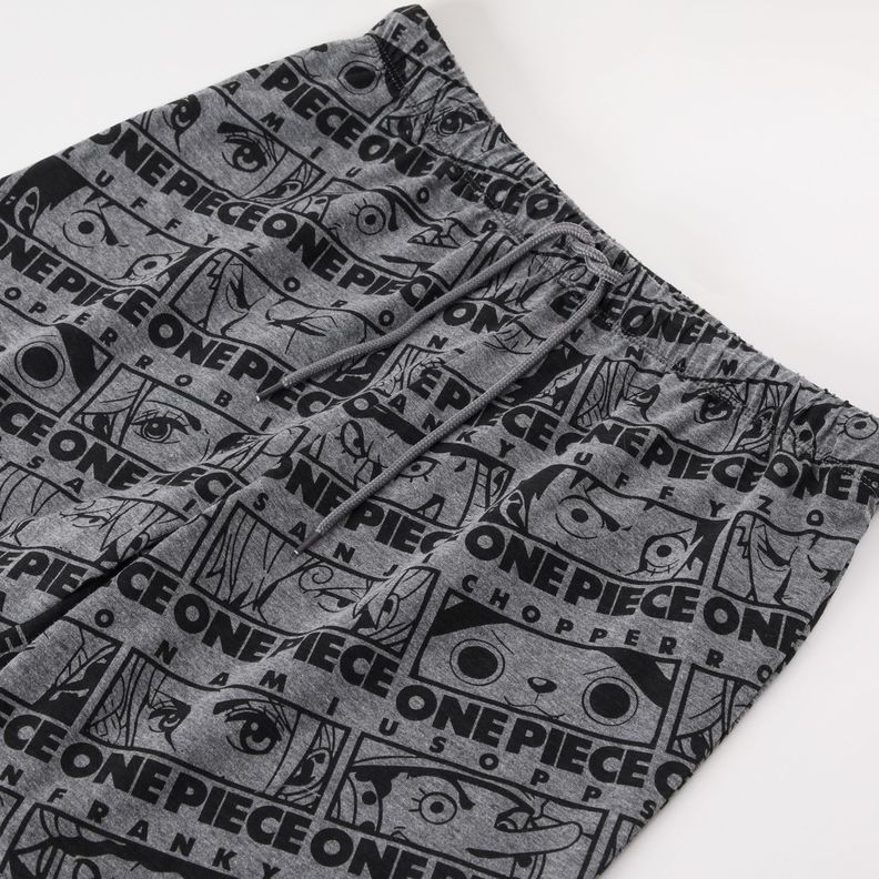 Pijama Corto Niño Personajes Negro One Piece-2
