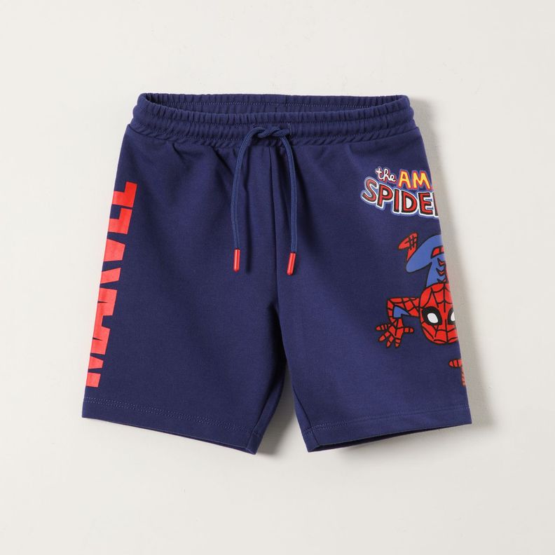 Short Niño Spiderman Azul Marvel-0