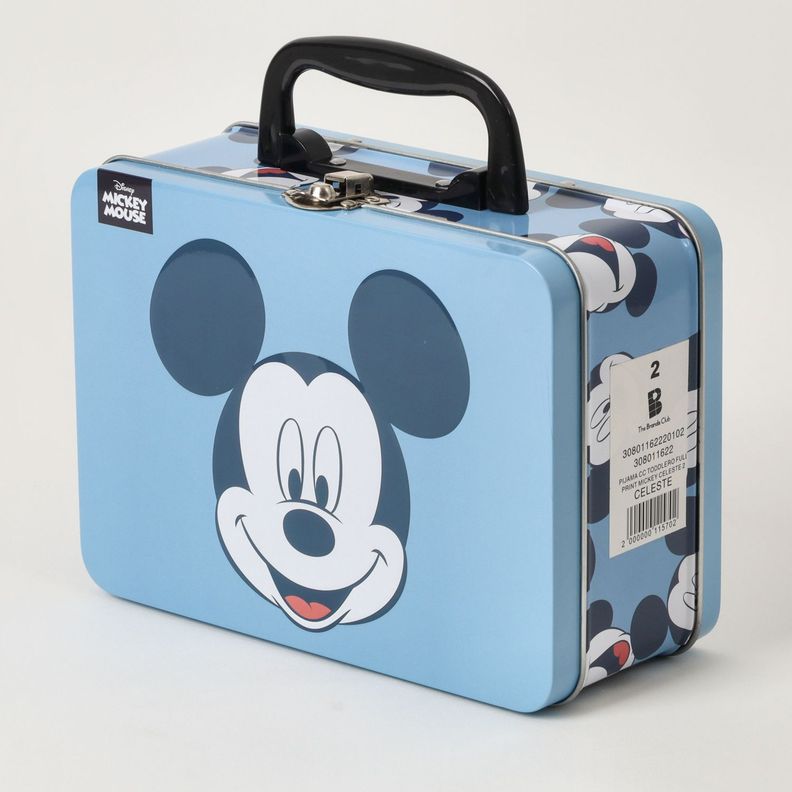 Pijama Corto Niño Mickey Full Print Celeste Disney-4