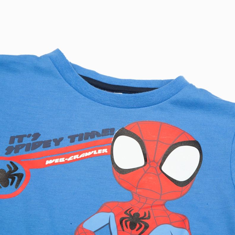 Polera Manga Larga Niño Spiderman Spidey Azul Marvel-2