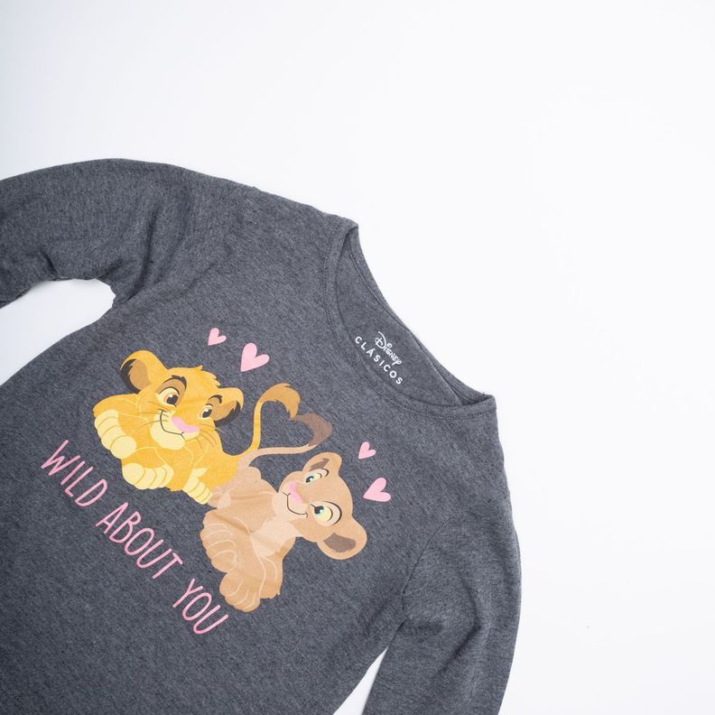 Conjunto Niña Rey León Wild about Gris Disney-4