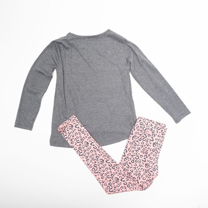 Conjunto Niña Rey León Wild about Gris Disney-3