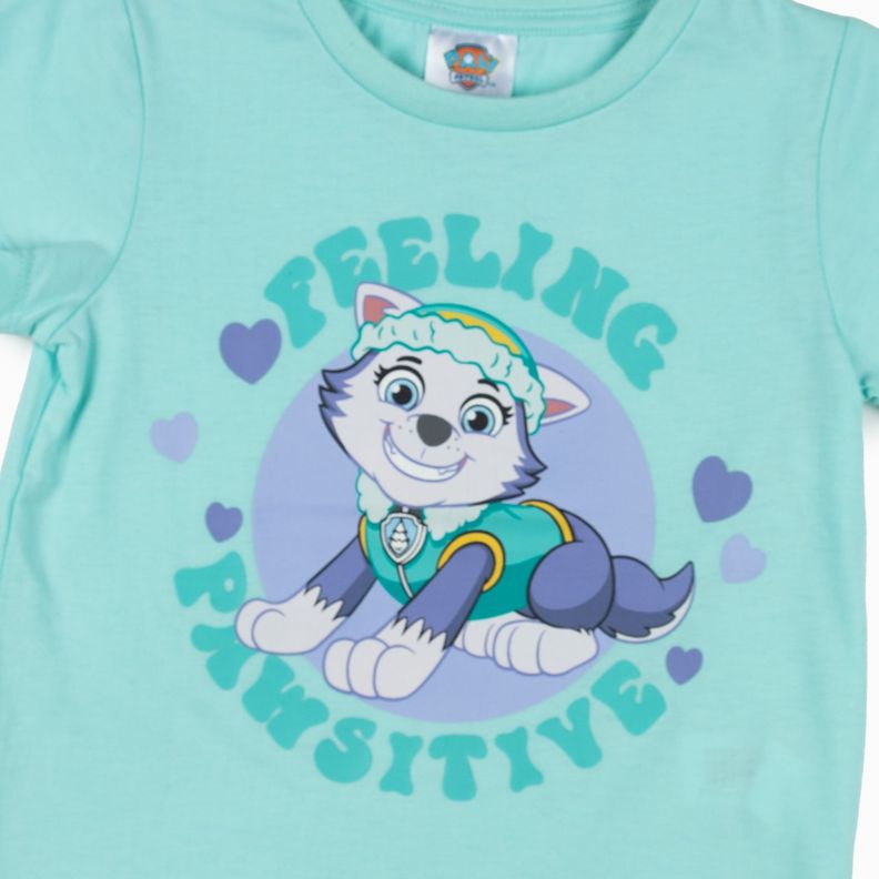 Polera Niña Pawsitive Everest Turquesa Paw Patrol-2