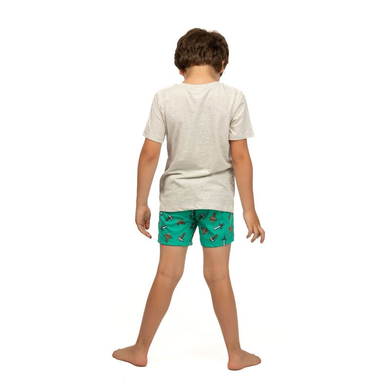 Pijama Niño SURVIVAL Gris Minecraft-1