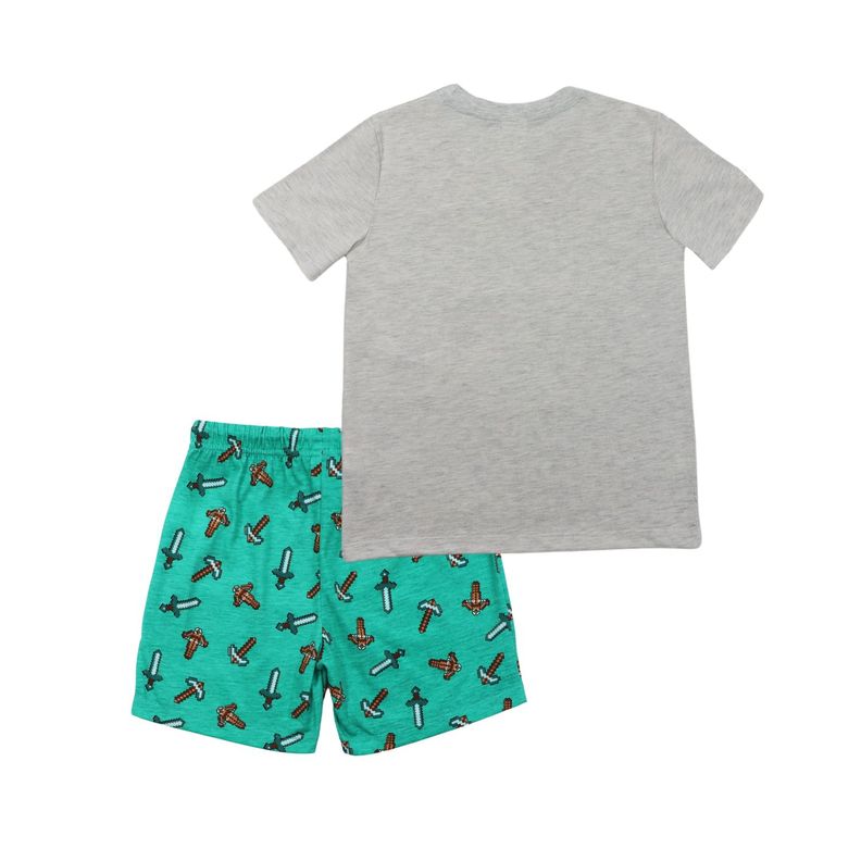 Pijama Niño SURVIVAL Gris Minecraft-3