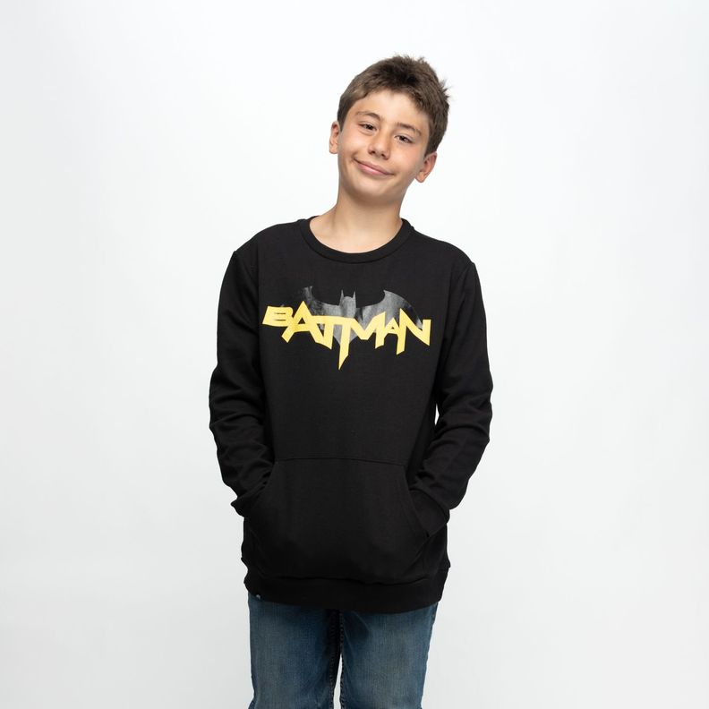 Poleron Niño Batman Cool Negro DC Comics-0