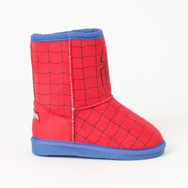 Bota Chiporro Niño Spiderman Peludo Rojo Marvel-1