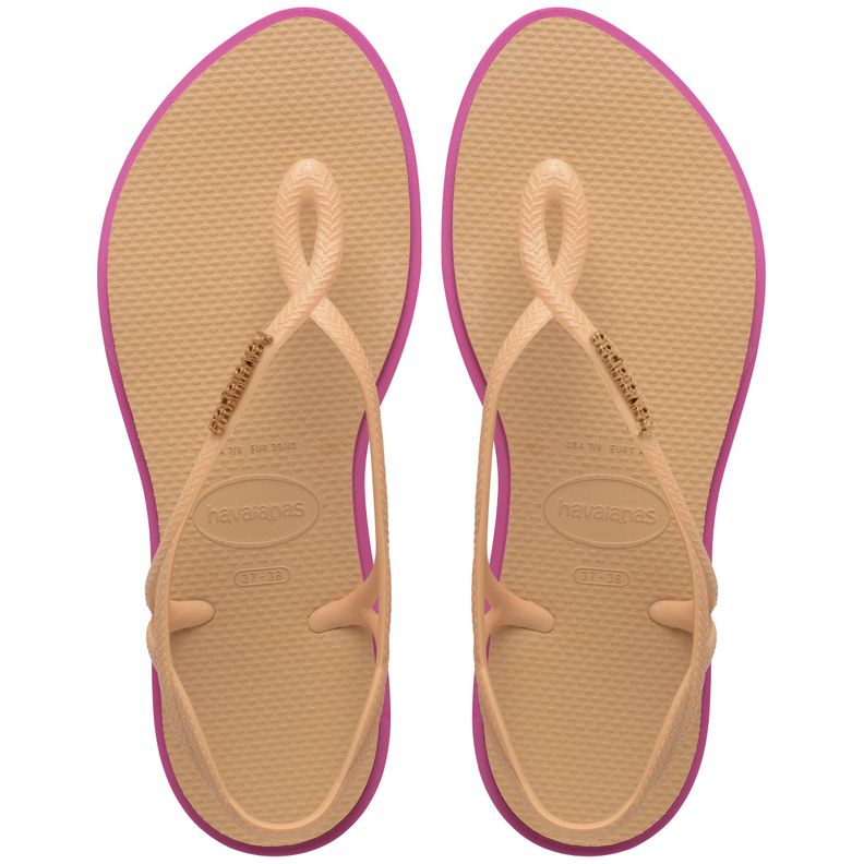 Sandalia Mujer Luna Point Beige Havaianas