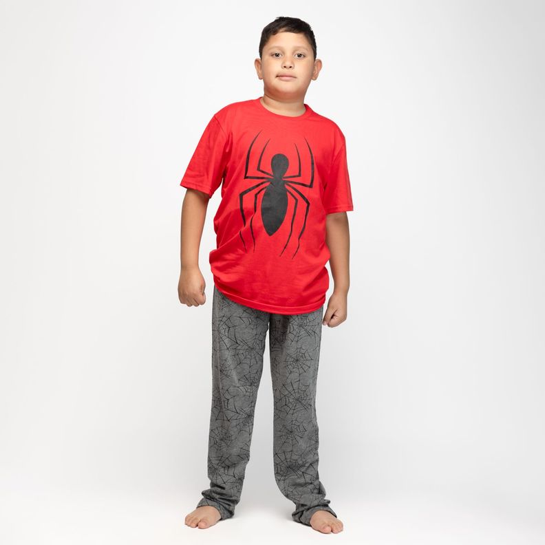 Pijama Niño Spiderman Aracnido Rojo Marvel-0