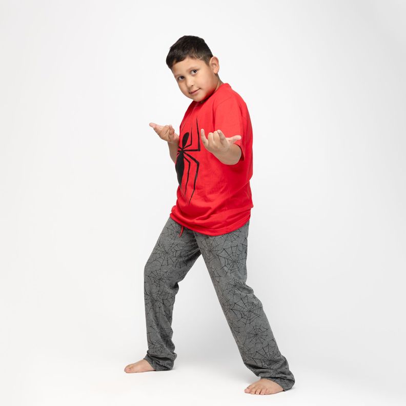 Pijama Niño Spiderman Aracnido Rojo Marvel-2