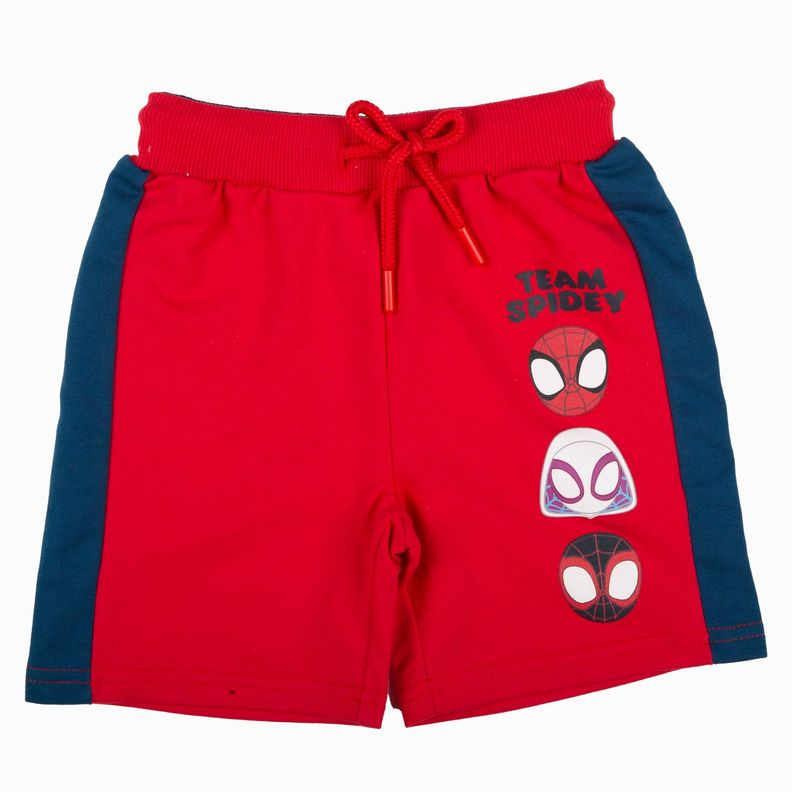 Short Niño Spidey Caras Comics Rojo Marvel-2
