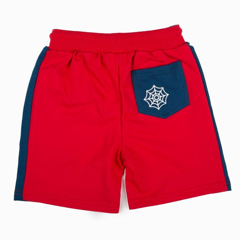 Short Niño Spidey Caras Comics Rojo Marvel-3