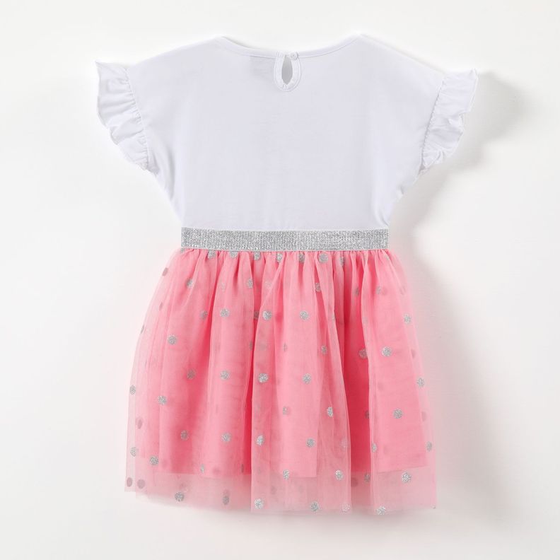 Vestido Niña Minnie Blanco Disney-1