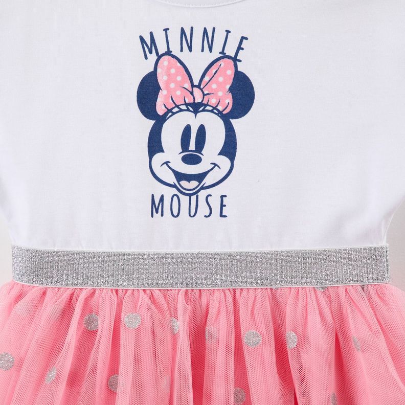 Vestido Niña Minnie Blanco Disney-2