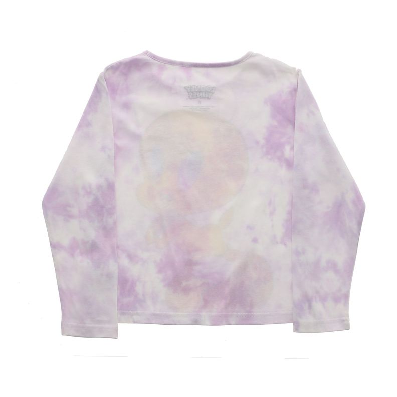 Polera Manga Larga Niña Piolin Morado Looney Tunes-1