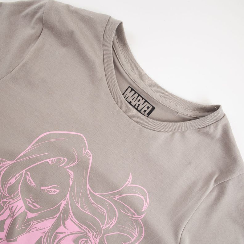 Polera Mujer Strong Gris Marvel-3