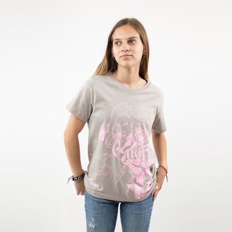 Polera Mujer Strong Gris Marvel-0