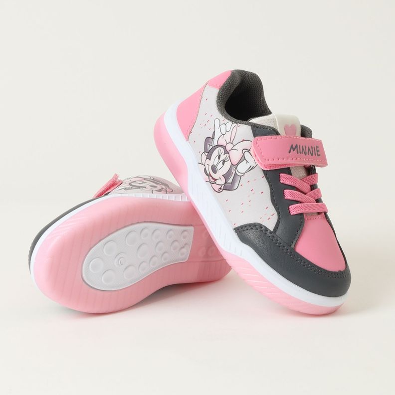 Zapatilla Con Luces Niña Minnie Candied Rosado Disney-3