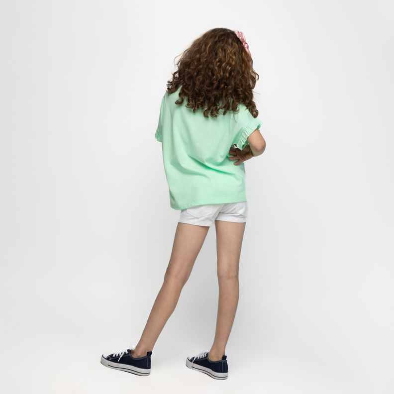 Polera Niña Shine On Wish Verde Disney-2