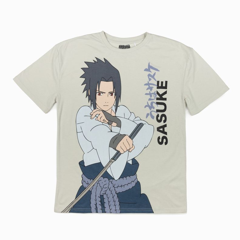 Polera Niño Sasuke Espada Gris Naruto-2