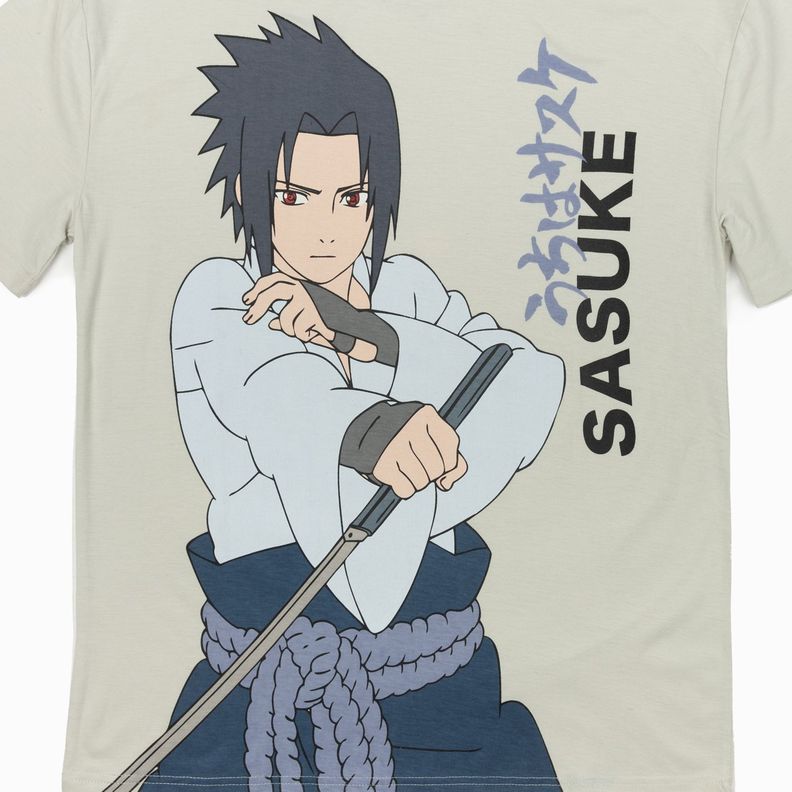 Polera Niño Sasuke Espada Gris Naruto-4