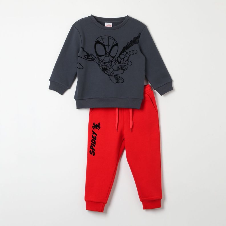 Conjunto Niño Spidey Swinging Gris Marvel-0