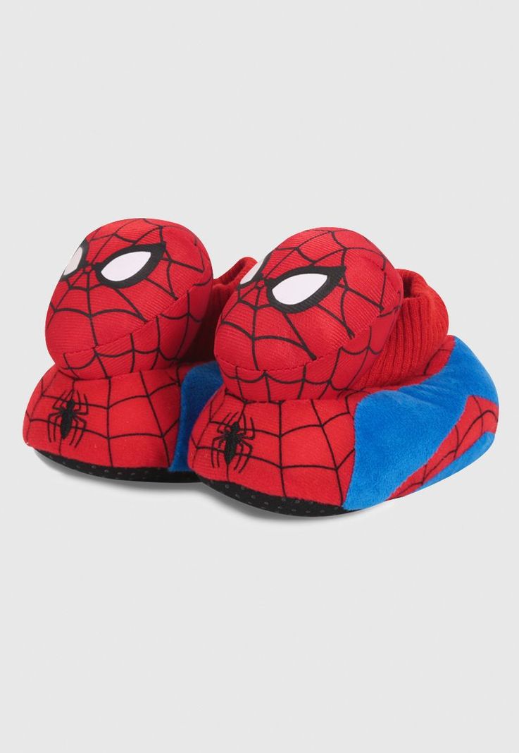 Pantufla 3D Niño Spiderman Cara Rojo Marvel-0