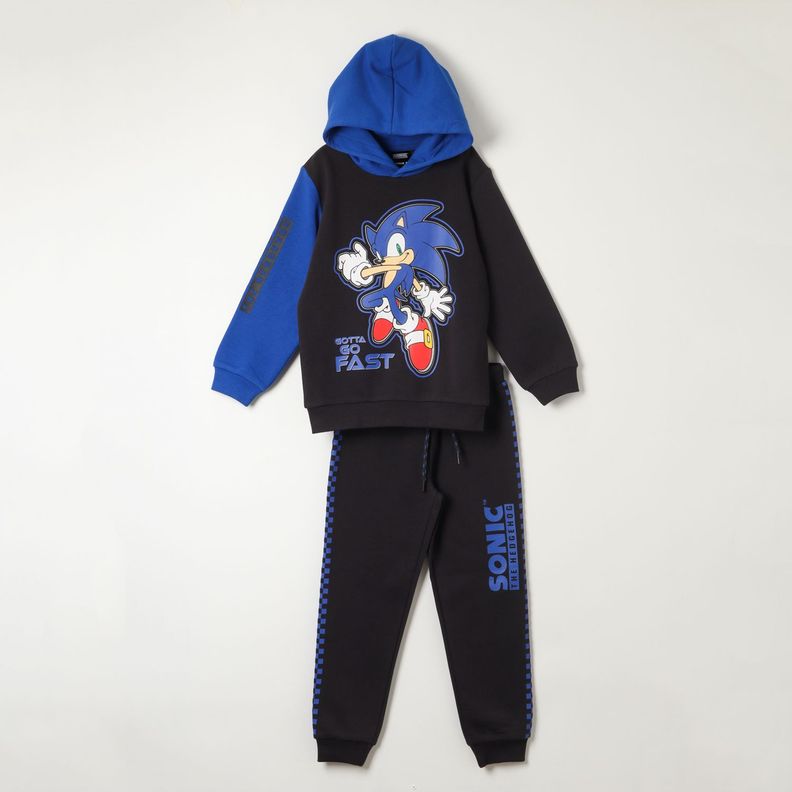 Buzo Niño Blue Blur Negro Sonic-0