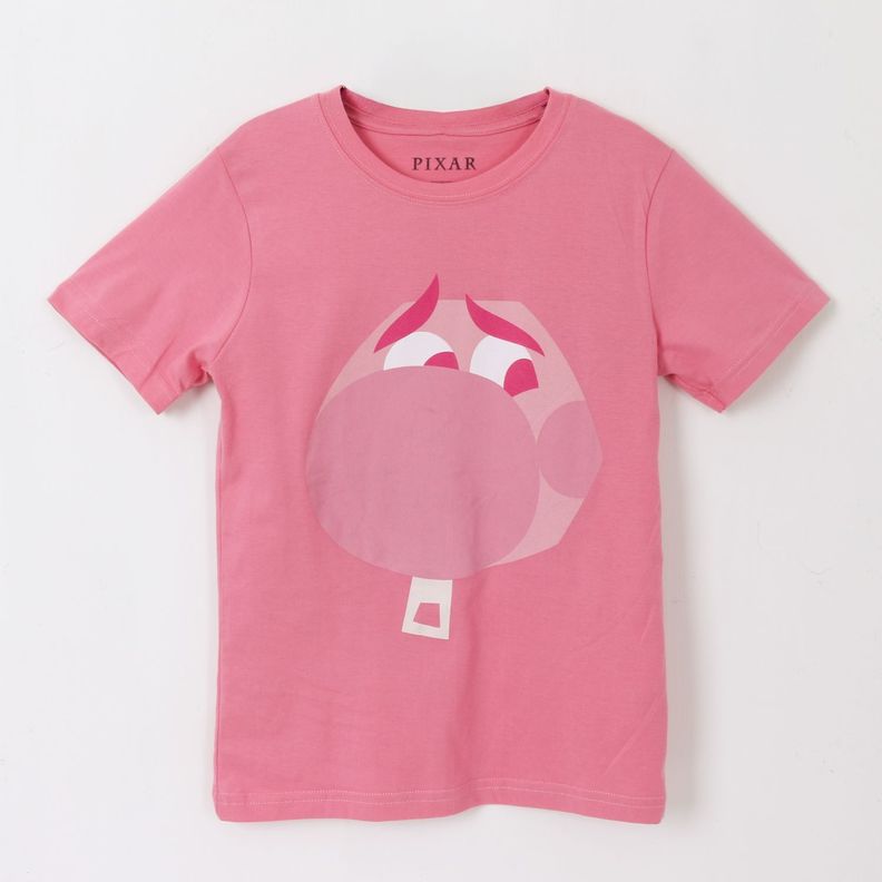 Polera Manga Corta Nina Rosado Verguenza Pixar Disney 4