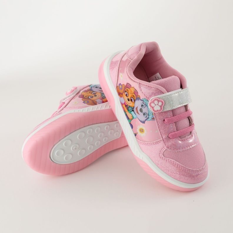 Zapatilla Con Luces Niña Flores Rosado Paw Patrol-2