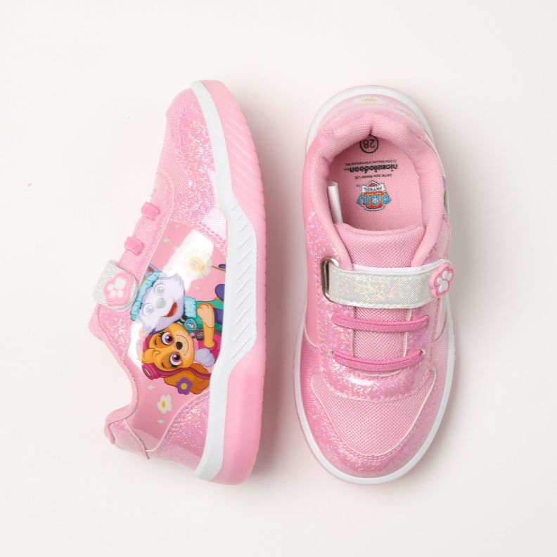 Zapatilla Con Luces Niña Flores Rosado Paw Patrol-3