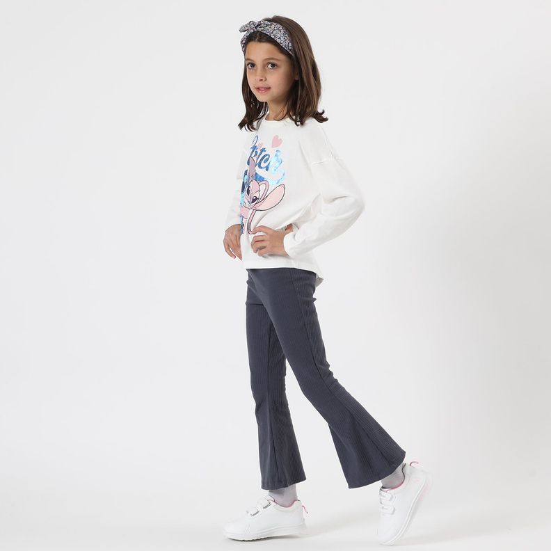 Conjunto Niña Lilo & Stitch Love Blanco Disney-1