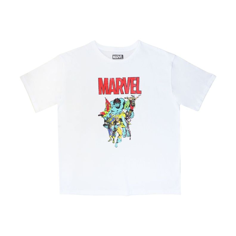 Polera Mujer Avengers Team Blanco Marvel-3