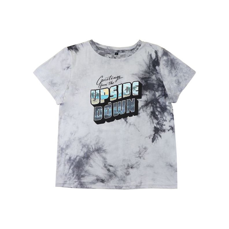 Polera Mujer Stranger Things Upside Gris Stranger Things-0