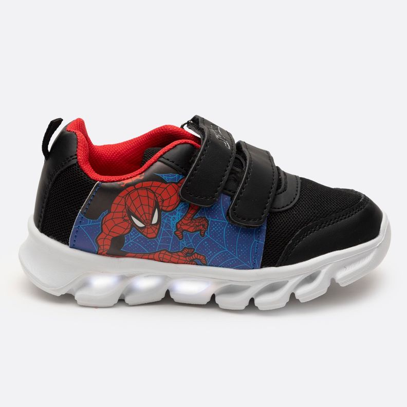 Zapatilla Con Luces Niño Telaraña Spiderman Azul Marvel-0