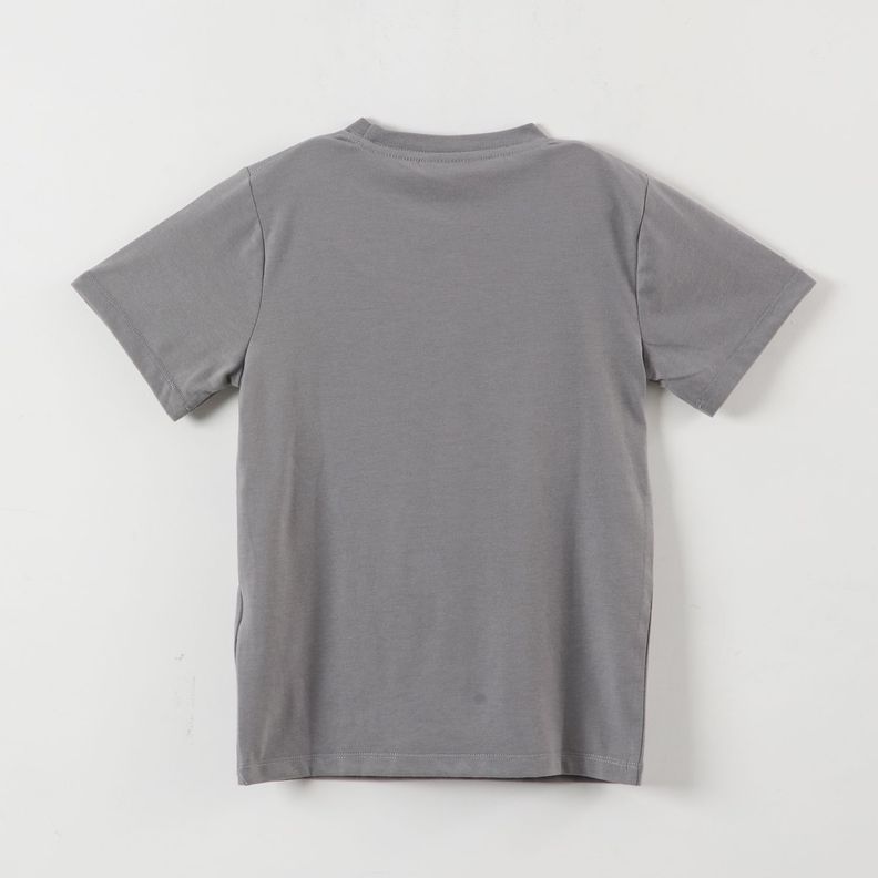 Polera Manga Corta Niño Mesa Gris Minecraft-2