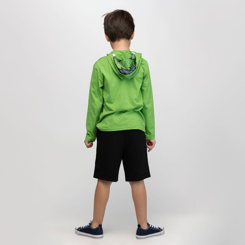 Polera Disfraz Niño Hulk Verde Marvel-2