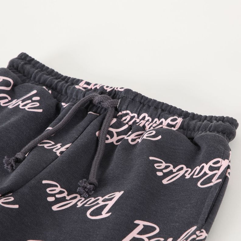 Short Niña Full Print Gris Barbie-1
