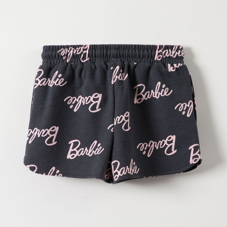 Short Niña Full Print Gris Barbie-2