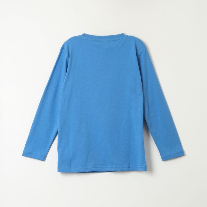 Polera Manga Larga Niño Reversible Azul Sonic-2