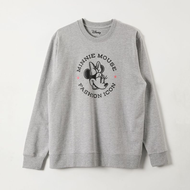 Poleron Cerrado Mujer Fashion Icon Gris Minnie-0