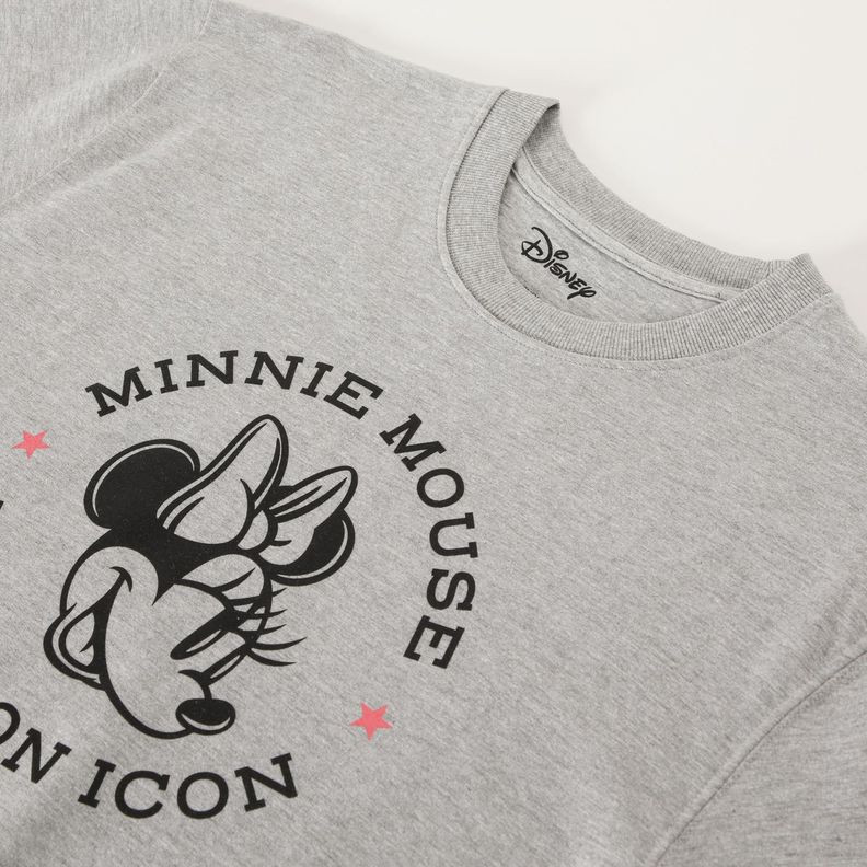 Poleron Cerrado Mujer Fashion Icon Gris Minnie-1