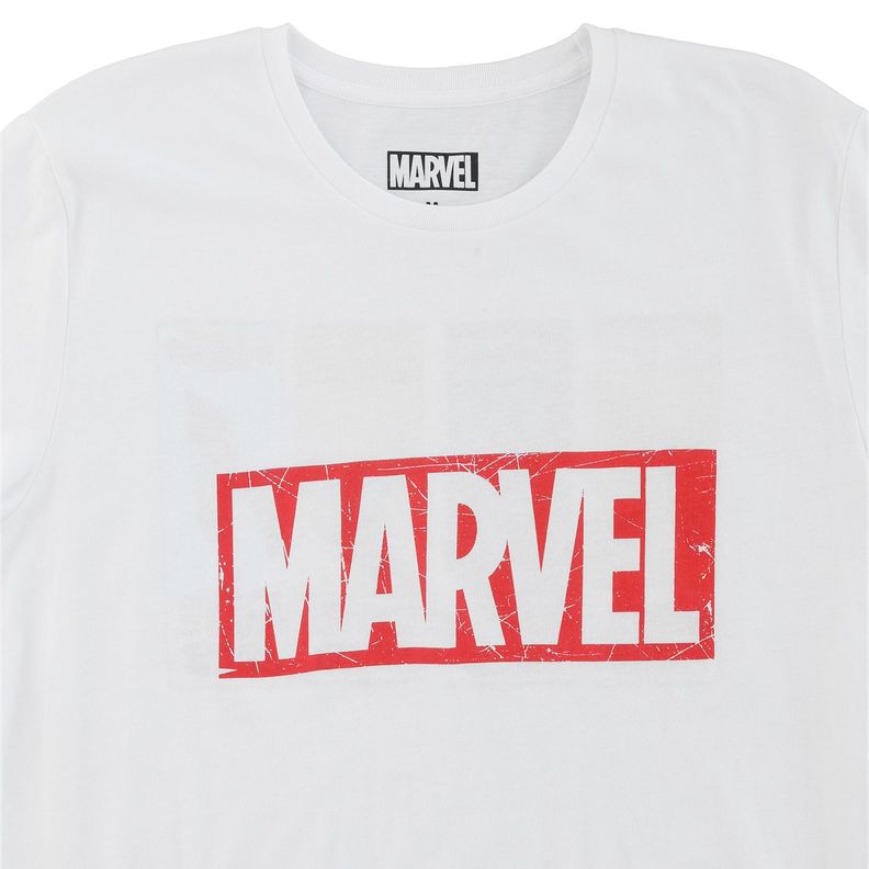 Polera Hombre Avengers Vintage Blanco Marvel-2