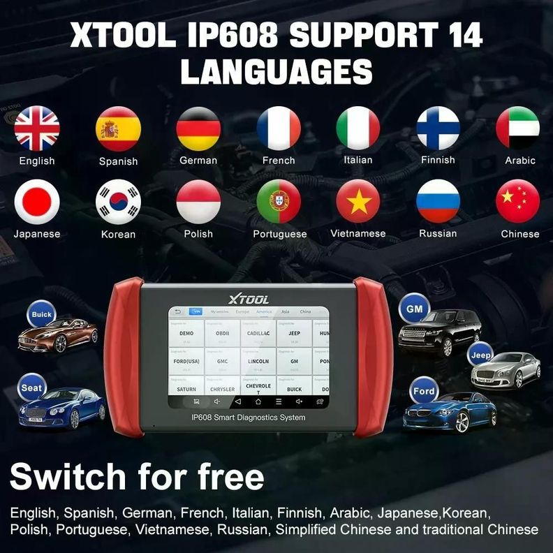 Scanner Xtool Servicios 9 Reseteos Ip608-5