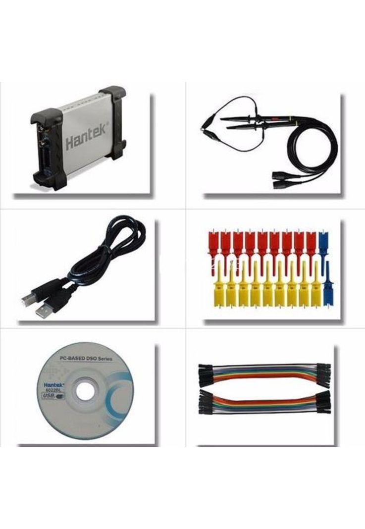 Osciloscopio digital portátil USB Hantek 6022bl de 2 canales-2