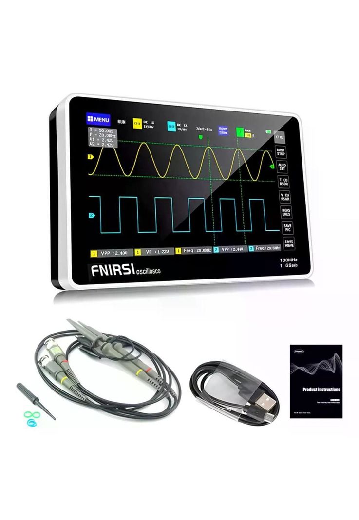 Osciloscopio Tableta Digital Fnirsi 1013d 100mhz 1gsa/s 2ch-0