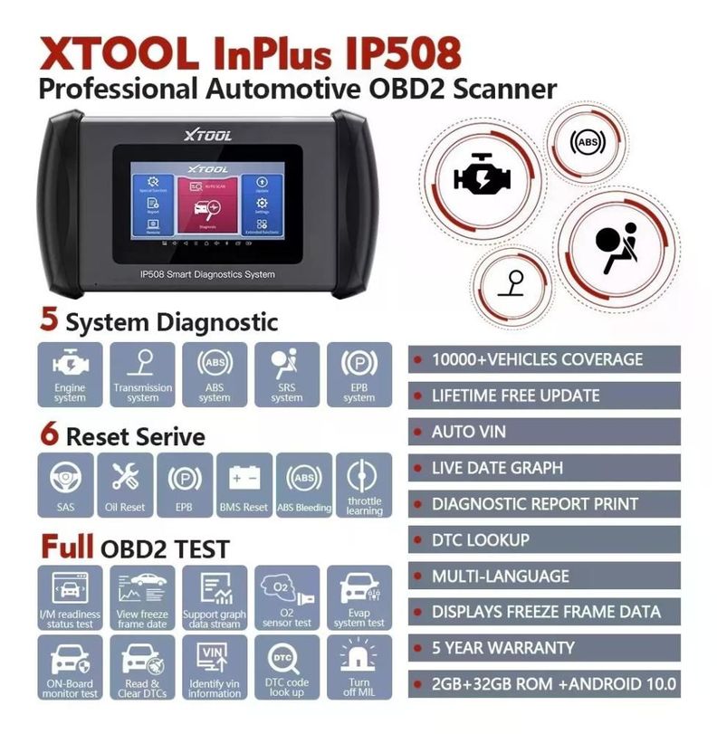 Scanner Xtool Inplus Ip508 - Servicios 6-2